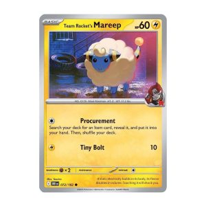 Team Rocket's Mareep - 072/182 - Reverse Holofoil