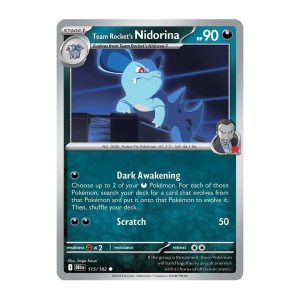 Team Rocket's Nidorina - 115/182 - Reverse Holofoil