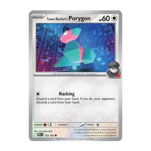 Team Rocket's Porygon - 153/182 - Reverse Holofoil