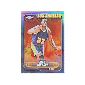 Magic Johnson [Blue Basketball Refractor] #59