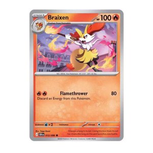 Braixen - 012/086 - Reverse Holofoil
