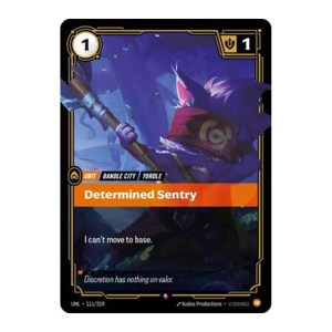 Determined Sentry - 111/219 - Foil